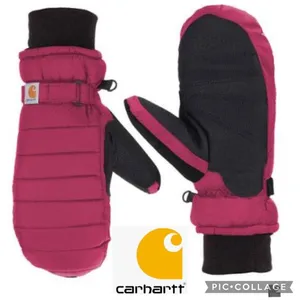 Carhartt WOMEN'S QUILTS MITT STYLE #WA625 in crabapple color thumbnail 2