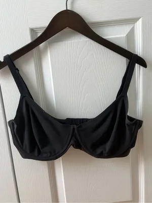 Skims Unlined Demi Bra in Onyx thumbnail 2