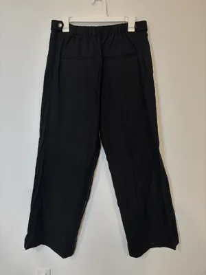 Banana Republic Black Wide-Leg Pants thumbnail 5