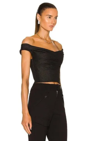 RTA Jewel Off The Shoulder Corset Top Black Womens Size 2 thumbnail 2