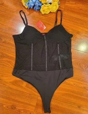 Guess Bodysuit Thong See Through Size XL thumbnail 1