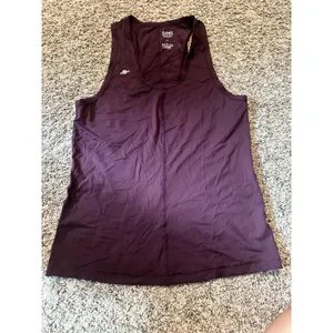 Planet Nusa Everyone Tank Deep Burgundy‎ Racerback Activewear Top Small thumbnail 4