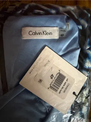 Calvin Klein Blue Printed Halter Fit & Flare Dress NWT 4P thumbnail 15