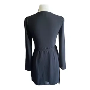 Lulus Stunning chiffon. Wrap dress, long sleeves, fully lined, dress is 100% polyester, lining is 100% rayon, excellent condition, size xs thumbnail 5