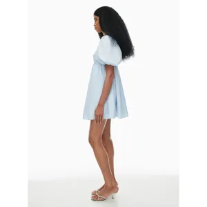 Wilfred‎ Amuse Poplin Babydoll Mini Dress in Light Blue Size XXS thumbnail 2