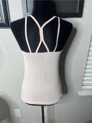 Lululemon swiftly tech strappy‎ tank 6 butter pink thumbnail 5