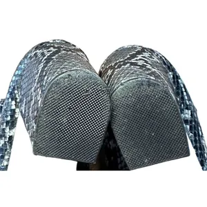 Steve Madden Grey Black Snakeskin Pointed Toe Block Heel Chelsea Boots 6.5M‎ thumbnail 12