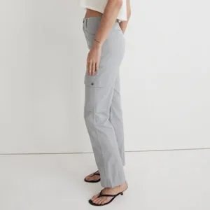 Madewell The Garment Dyed ‘90s Straight Cargo Pant Solstice Grey Blue Size 33 thumbnail 3