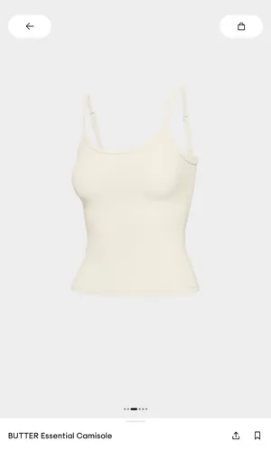 Aritzia BUTTER Essential Camisole in Pearl Matte thumbnail 2
