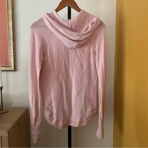Lululemon Light 100% Merino Wool Hoodie Pullover Sweater Knit‎ Pink Mist Size S thumbnail 6