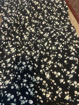 & other stories Black Floral Square-Neck Mini Dress thumbnail 8