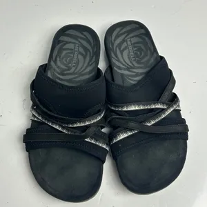 Merrell Womens Black Strappy Slide Sandals Comfort Walking Size 10 thumbnail 2
