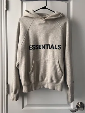Fear of God Essentials Sweatshirt Hoodie Light Oatmeal XXS thumbnail 1