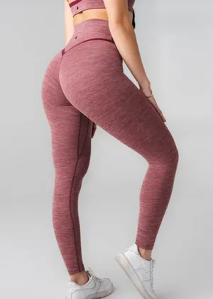 Balance Athletica Vitality Daydream V Crossover Blackberry Rose Leggings thumbnail 4