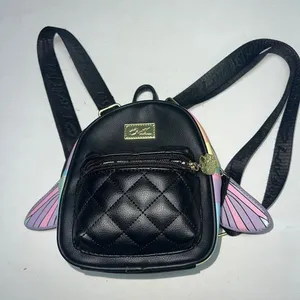 Luv Betsey By Betsey Johnson Mini Backpack Purse Butterfly Moveable Wings Black thumbnail 1