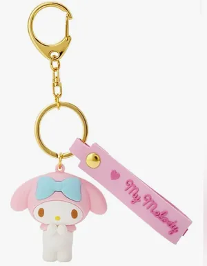 Sanrio My Melody Pink and Gold 3D Key Chain thumbnail 1