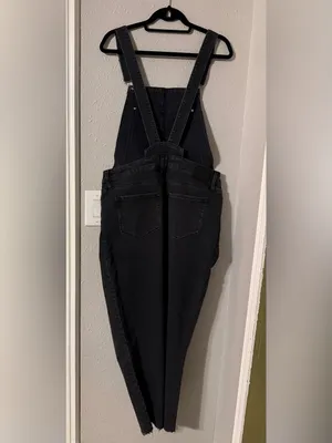 NWT PAIGE Black Washed Denim Overalls thumbnail 5