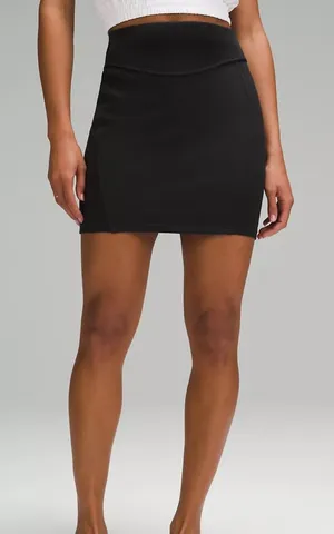 Lululemon Scuba High-Rise Mini Women's Black Skirt size M thumbnail 1