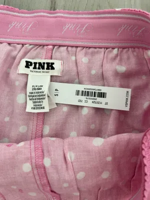 Victoria's Secret PINK White Pink Polka Dot Pajama Shorts thumbnail 3