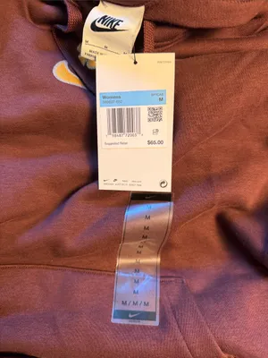 Nike Maroon Hoodie with Yellow Swoosh thumbnail 3