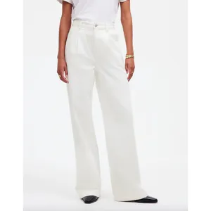 Madewell The Harlow Wide Leg Jean Airy Denim Baggy White High Waist US 31 NWT thumbnail 2