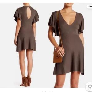 Free People “Cozy Nights” Fit & Flare Knit Dress – Taupe – Size Medium thumbnail 2