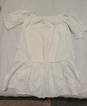 White off the shoulder dress thumbnail 2
