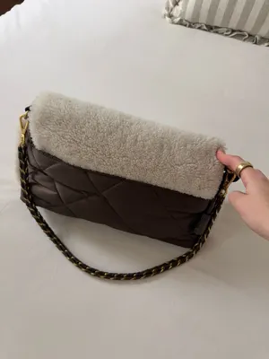 MZ Wallace Bag Shearling / Walnut Crosby Lock Shoulder thumbnail 4