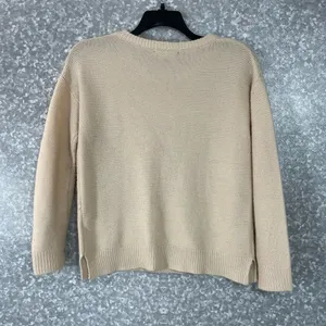Lulus Women's Light Tan Casual Minimalist Acrylic Sweater - Size XS - Round Neck thumbnail 6