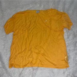 Gymshark Women’s Orange See Through Oversized Mesh Athletic Top XL Extra Large thumbnail 2