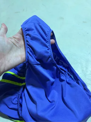 Nike Women's Purple and blue Running Shorts with Neon Trim large thumbnail 7