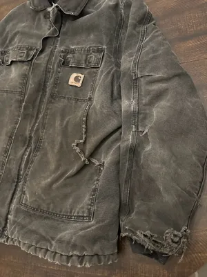 VTG Carhartt C26 Faded Duck Arctic Quilted Distressed Coat-Men’s Large Tall thumbnail 3