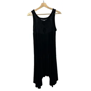 Free People Lace Embossed Polka Dot Asymmetrical Hem Dress S‎ thumbnail 3