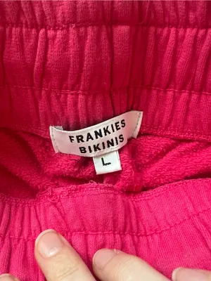 Frankie's Bikinis Hot Pink Jogger Sweatpants thumbnail 3