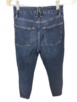 Good American Dark Blue Denim Skinny Jeans Crop Size 26 thumbnail 3