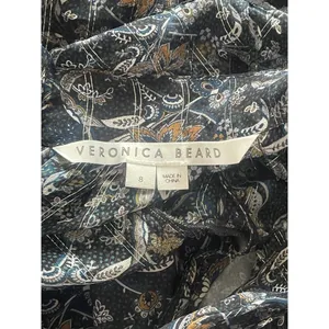 VERONICA BEARD Rahla Crochet-Trimmed Paisley Metallic Mini Dress thumbnail 13