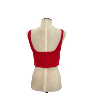 The Mayfair Group‎ Language of the Universe Corset Ember Red Graphic Top S/M thumbnail 9