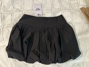Princess Polly Bubble Hem Skirt Black thumbnail 4
