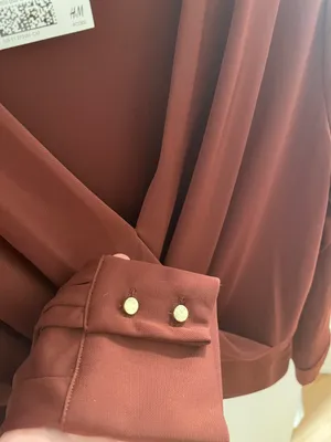 H&M Maroon Professional Top thumbnail 2