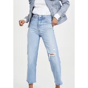 Levi’s Ribcage Straight Light Wash High Waisted Tango Fade Jeans thumbnail 3