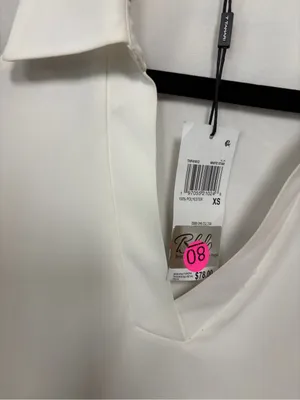 Tahari white blouse size XS thumbnail 7