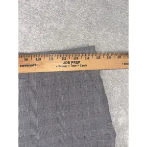Athleta Pants Womens 4 Gray Black Plaid Brooklyn Ankle‎ Side Stripe Stretch thumbnail 9