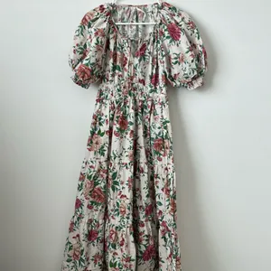ANTHROPOLOGIE The Somerset Puff Sleeve Edition Floral Rose Printed Dress Size: S thumbnail 4