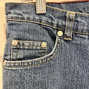 GLO Womens Junior Size 5 Medium Wash Flare Leg Denim Jeans‎ Y2K Embroidered Blue thumbnail 2