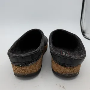 Haflinger Grizzly Wool Clogs Charcoal Gray Felt Slip On Shoes EU 39 Womens 8-8.5 thumbnail 5