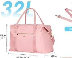 AIRLINE TRAVEL DUFFEL BAG Pink thumbnail 2