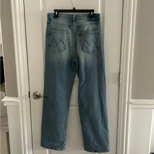 MOTHER The Spitfire Sneak High Rise Wide Leg Jeans in I Confess thumbnail 5