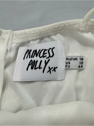 Princess‎ Polly White Mini Dress Size 12 thumbnail 4