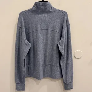 Lululemon Ready to Rulu‎ Pullover Funnel Neck Heathered Asphalt Grey 12 Sporty thumbnail 4