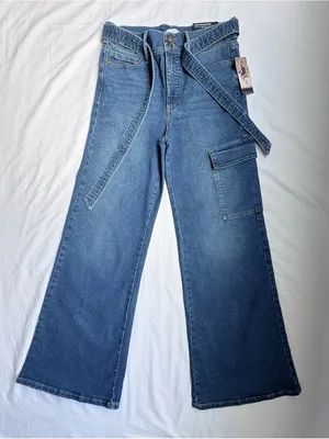 Sofia Jeans Sofia Vergara Margot Wide Leg Jeans Size 8 NWT Super High Rise thumbnail 1